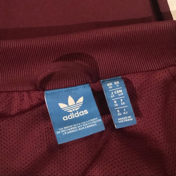 Maroon Adidas Bomber Jacket - Picture 5 of 5